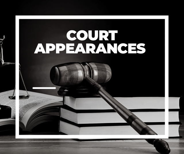 Court appearances